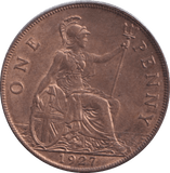 1927 PENNY ( BU ) - Penny - Cambridgeshire Coins