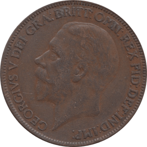 1927 PENNY ( EF ) 1 - Penny - Cambridgeshire Coins