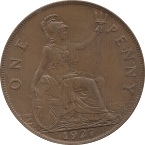 1927 PENNY ( EF ) 7 - Penny - Cambridgeshire Coins