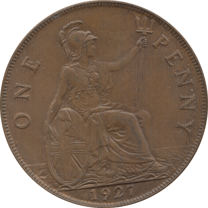 1927 PENNY ( EF ) 7 - Penny - Cambridgeshire Coins