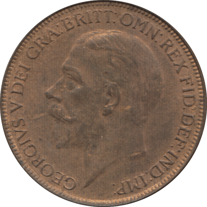 1927 PENNY ( UNC ) 7 - Penny - Cambridgeshire Coins