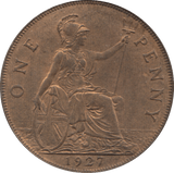 1927 PENNY ( UNC ) 7 - Penny - Cambridgeshire Coins