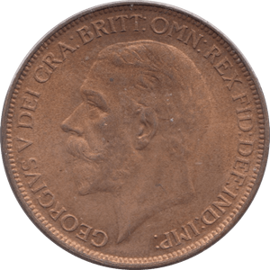 1927 PENNY ( UNC ) - Penny - Cambridgeshire Coins