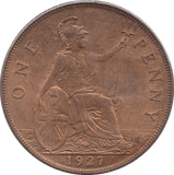 1927 PENNY ( UNC ) - Penny - Cambridgeshire Coins