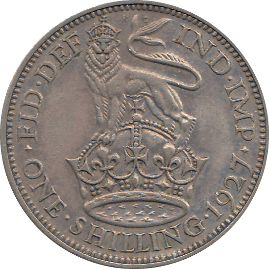 1927 SHILLING ( EF ) 5 - Shilling - Cambridgeshire Coins