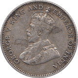 1927 SILVER 10 CENTS GEORGE V STRAIT SETTLEMENTS REF H101 - SILVER WORLD COINS - Cambridgeshire Coins