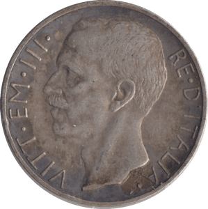 1927 SILVER 10 LIRA ITALY - SILVER WORLD COINS - Cambridgeshire Coins