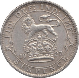 1927 SIXPENCE ( EF ) 2 - Sixpence - Cambridgeshire Coins