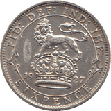1927 SIXPENCE ( EF ) 2 - Sixpence - Cambridgeshire Coins