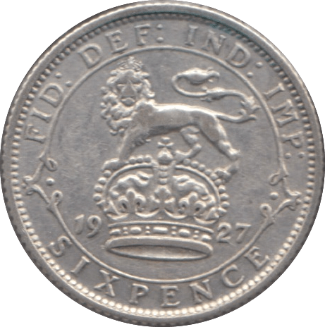 1927 SIXPENCE ( EF ) 3 - Sixpence - Cambridgeshire Coins
