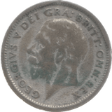 1927 SIXPENCE ( FAIR ) 4 - Sixpence - Cambridgeshire Coins