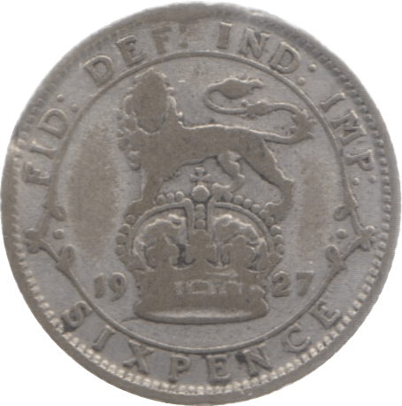 1927 SIXPENCE ( FAIR ) 4 - Sixpence - Cambridgeshire Coins