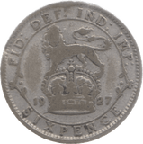 1927 SIXPENCE ( FAIR ) 4 - Sixpence - Cambridgeshire Coins
