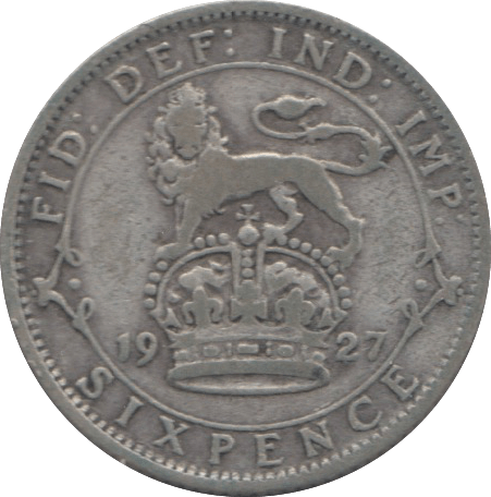1927 SIXPENCE ( FINE ) 8 - SIXPENCE - Cambridgeshire Coins