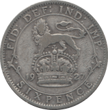 1927 SIXPENCE ( FINE ) 8 - SIXPENCE - Cambridgeshire Coins