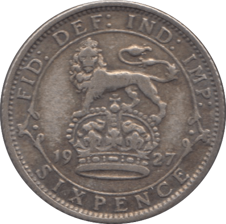 1927 SIXPENCE ( GF ) 2 - Sixpence - Cambridgeshire Coins