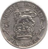 1927 SIXPENCE ( GF ) 2 - Sixpence - Cambridgeshire Coins