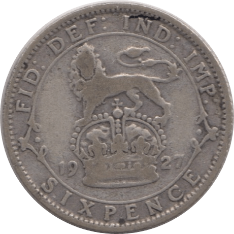 1927 SIXPENCE ( NF ) 1 - Sixpence - Cambridgeshire Coins