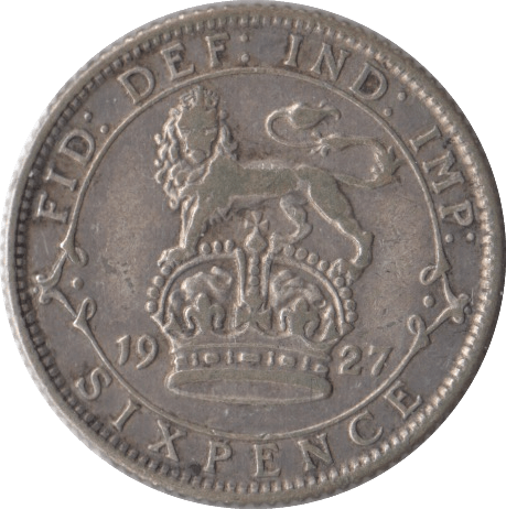 1927 SIXPENCE ( VF ) 1 - Sixpence - Cambridgeshire Coins