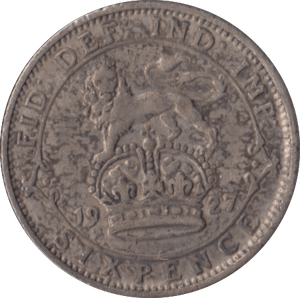 1927 SIXPENCE ( VF ) 2 - Sixpence - Cambridgeshire Coins