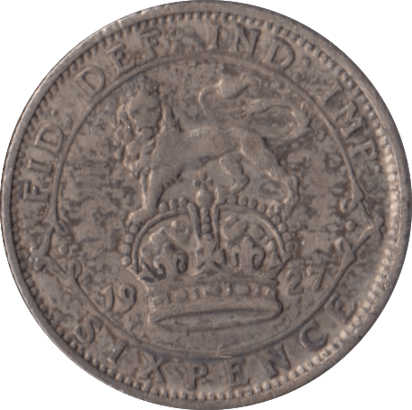 1927 SIXPENCE ( VF ) 2 - Sixpence - Cambridgeshire Coins