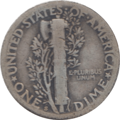 1927 USA SILVER DIME 10 CENTS - SILVER WORLD COINS - Cambridgeshire Coins