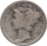 1927 USA SILVER DIME DENVER MINT - SILVER WORLD COINS - Cambridgeshire Coins