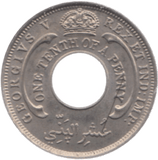 1928 1/10 OF A PENNY BRITISH WEST AFRICA - WORLD COINS - Cambridgeshire Coins