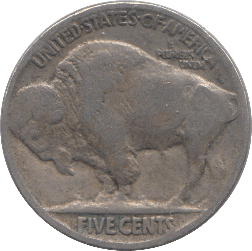 1928 BUFFALO FIVE CENTS USA - WORLD COINS - Cambridgeshire Coins