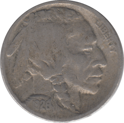 1928 BUFFALO FIVE CENTS USA - WORLD COINS - Cambridgeshire Coins