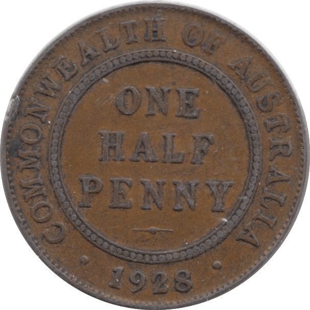 1928 COMMONWEALTH AUSTRALIA HALF PENNY - WORLD COINS - Cambridgeshire Coins