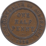 1928 COMMONWEALTH AUSTRALIA HALF PENNY - WORLD COINS - Cambridgeshire Coins