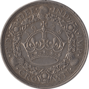1928 CROWN ( VF ) WREATH - Crown - Cambridgeshire Coins