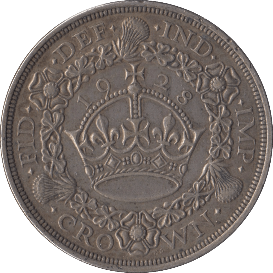 1928 CROWN ( VF ) WREATH - Crown - Cambridgeshire Coins