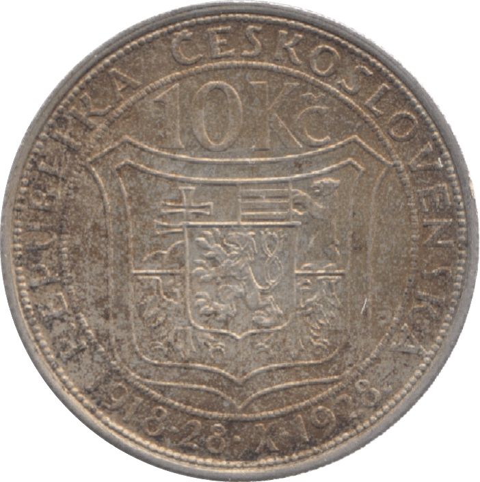 1928 CZECH REPUBLIC 10 KOPEC - WORLD COINS - Cambridgeshire Coins