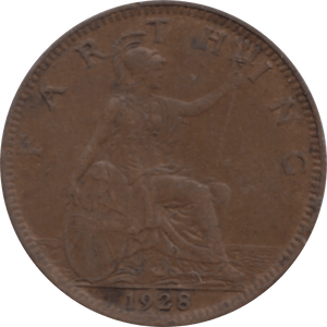 1928 FARTHING 2 ( GVF ) 31 - Farthing - Cambridgeshire Coins