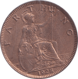 1928 FARTHING ( BU ) - Farthing - Cambridgeshire Coins