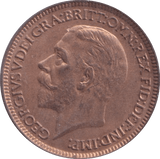 1928 FARTHING ( BU ) - Farthing - Cambridgeshire Coins