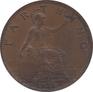 1928 FARTHING ( EF ) 2 - Farthing - Cambridgeshire Coins