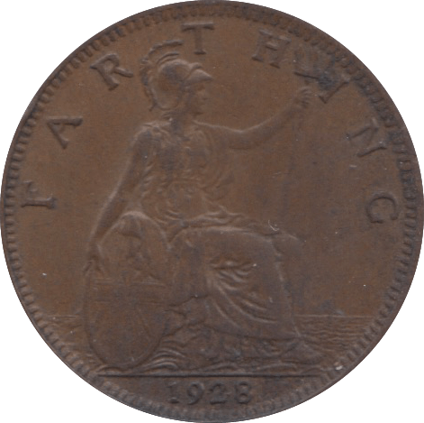 1928 FARTHING ( EF ) 2 - Farthing - Cambridgeshire Coins