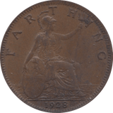 1928 FARTHING ( EF ) 2 - Farthing - Cambridgeshire Coins