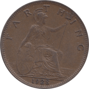 1928 FARTHING ( EF ) - Farthing - Cambridgeshire Coins