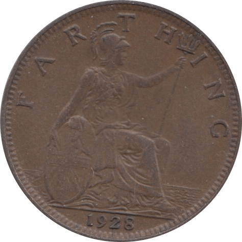 1928 FARTHING ( EF ) - Farthing - Cambridgeshire Coins