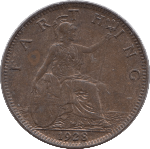 1928 FARTHING ( EF ) - Farthing - Cambridgeshire Coins