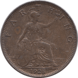 1928 FARTHING ( EF ) - Farthing - Cambridgeshire Coins