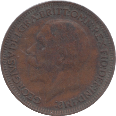 1928 FARTHING ( F ) - Farthing - Cambridgeshire Coins