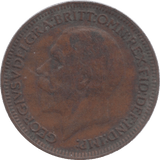 1928 FARTHING ( F ) - Farthing - Cambridgeshire Coins