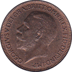 1928 FARTHING ( UNC ) - Farthing - Cambridgeshire Coins