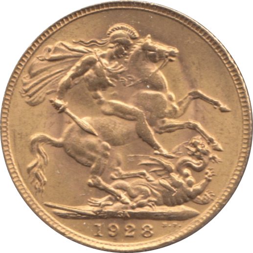 1928 GOLD SOVEREIGN ( AUNC ) I PRETORIA MINT - Sovereign - Cambridgeshire Coins
