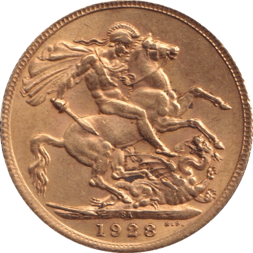 1928 GOLD SOVEREIGN ( EF ) PETORIA MINT - Sovereign - Cambridgeshire Coins